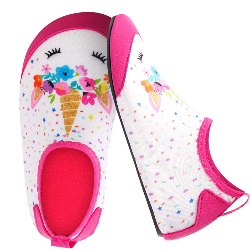 JOINFREE Water Shoes for Kids Boys Girls Swim Barefoot Shoes Soft Aqua Socks Red Horse 1-2 Little Kid - Image 4